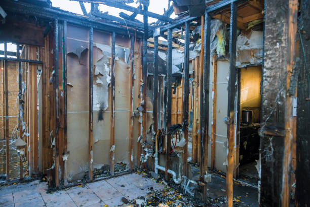 Professional Fire Damage Repair technician working in Beloit, KS